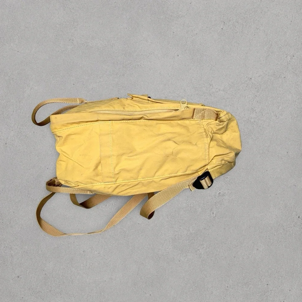 Fjallraven Kanken Classic Backpack Yellow School Travel Bag Sweden Used/Worn
